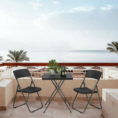 Sekey 3-teilig Balkonset, 2 Klappstuhl und Klapptisch Sekey