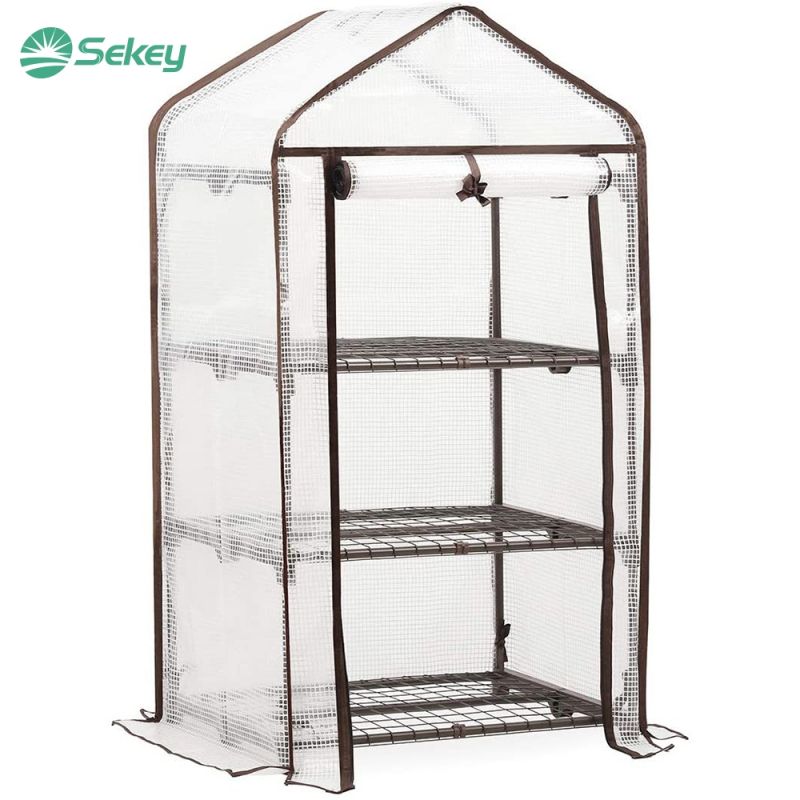 Sekey greenhouse with 3 cultivation shelves, 69 cm x 49 cm x 125 cm