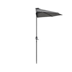 Sekey 270 cm Halbrund Sonnenschirm mit Kurbel, Sonnenschutz UV50+ Sekey