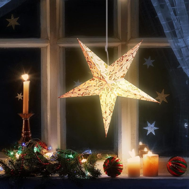 Salcar 60 cm LED paper star for hanging