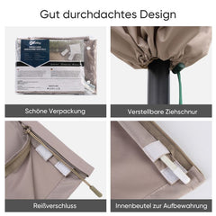 Sekey 260 x 40/70/50 cm protective cover for 300 cm cantilever umbrella, made of polyester fabric