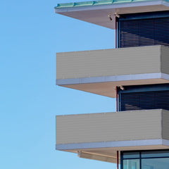 Sekey balcony privacy screen made of 220 g/m² HDPE, light grey