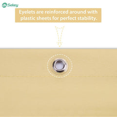 Sekey balcony privacy screen made of 100% polyester, beige