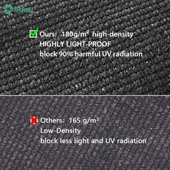 Sekey balcony privacy screen made of 220 g/m² HDPE, grey-white-black striped