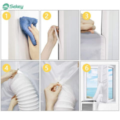 Sekey Schiebefenster Türabdichtung für mobile Klimageräte