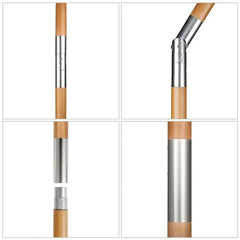 Sekey 200 x 150 cm Holz Sonnenschirm Rechteckig, Sonnenschutz UV50+ Sekey