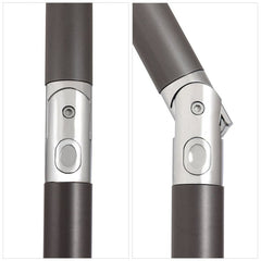 Sekey 200 x 125 cm balcony umbrella rectangular with protective cover, sun protection UV50+