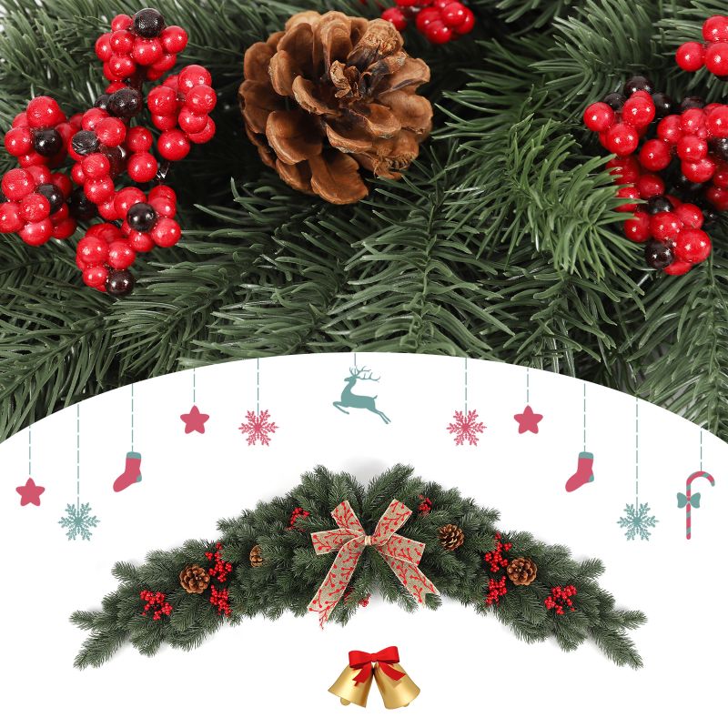 Salcar 1m Artificial Christmas Garland made of 100% PE