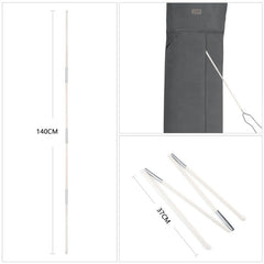 Sekey 260 x 65 cm Schutzhülle für 300 cm Ampelschirm, aus Oxford-Gewebe