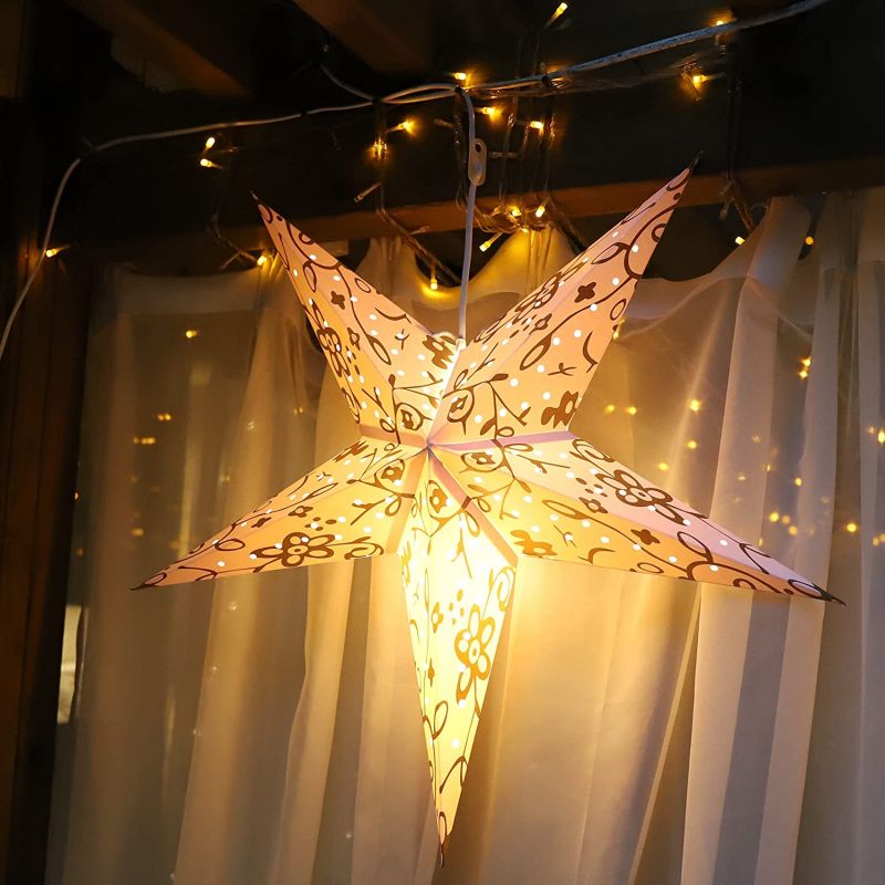 Salcar 60 cm LED paper star for hanging