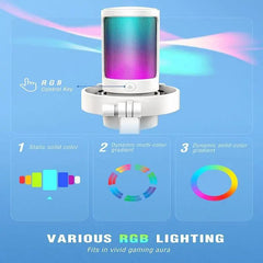 Fifine USB Kondensator Mikrofon mit Stummschalttaste, Popfilter und Kopfhörerbuchse Sekey