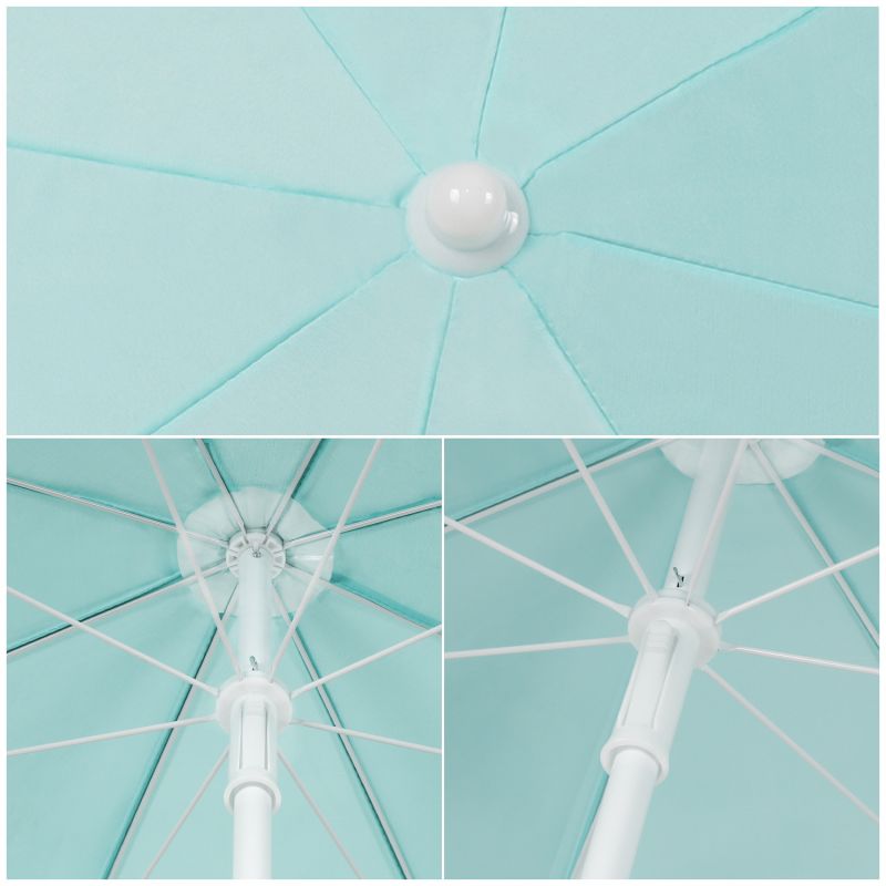 Sekey ∅ 160 cm beach umbrella with protective cover, sun protection UV25+