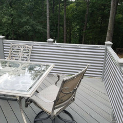 Sekey balcony privacy screen made of 220 g/m² HDPE, grey-white-black striped