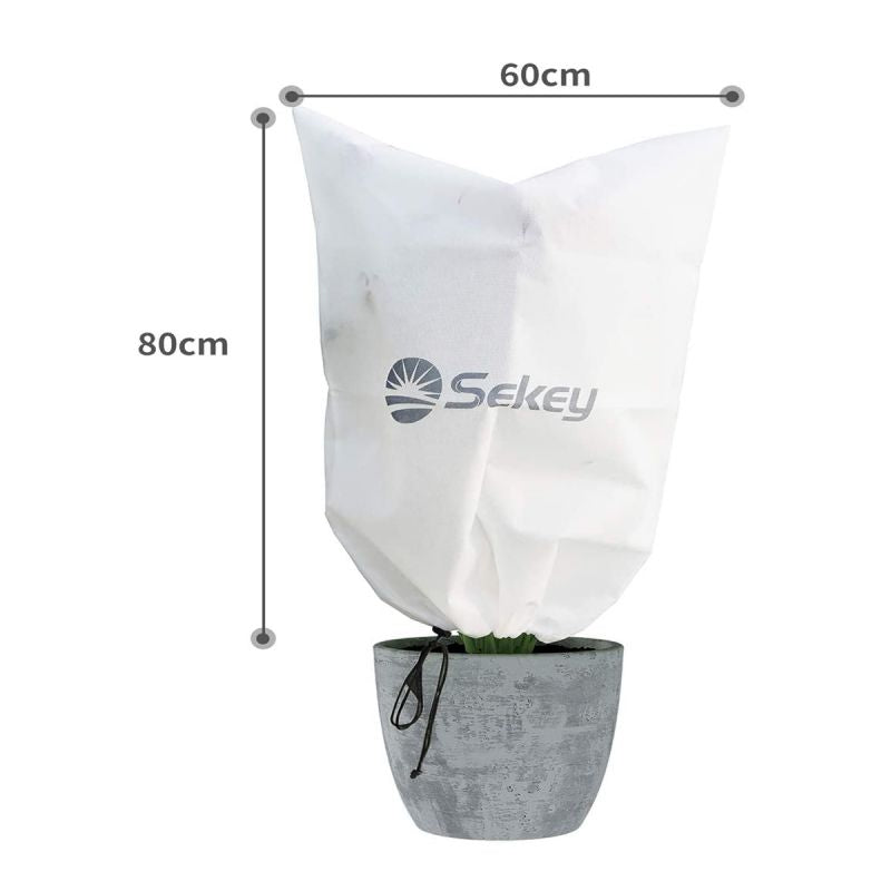 Sekey winter protection pot plant bag made of 80 g/m² nonwoven fabric, white