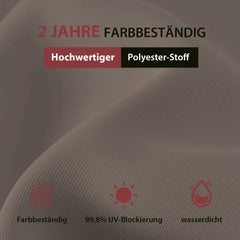 Sekey 180 x 130 cm balcony umbrella rectangular, sun protection UV50+