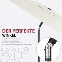 Sekey 180 x 130 cm balcony umbrella rectangular, sun protection UV50+