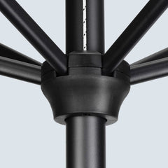 Sekey 210 x 140 cm Alu Sonnenschirm mit Kurbel, Sonnenschutz UV50+