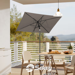 Sekey 180 x 130 cm balcony umbrella rectangular, sun protection UV50+