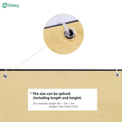 Sekey balcony privacy screen made of 100% polyester, beige