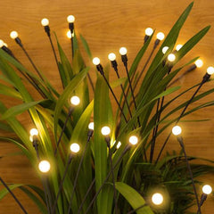 Salcar set of 2 LED solar garden lights with firefly effect