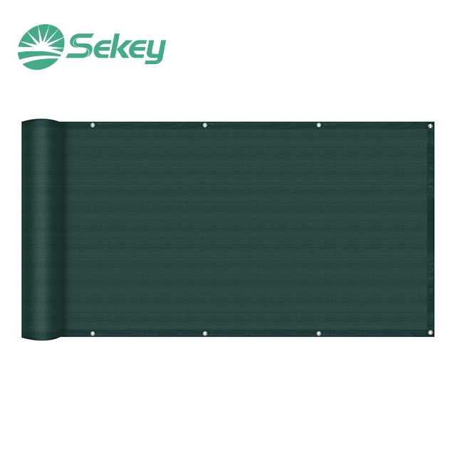 Sekey balcony privacy screen made of 220 g/m² HDPE, green