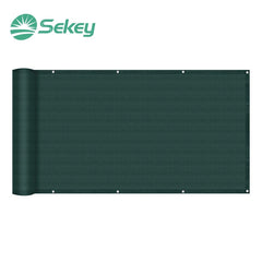 Sekey balcony privacy screen made of 220 g/m² HDPE, green