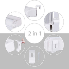 Sekey Doppelrollo ohne Bohren oder mit Bohren, Weiß