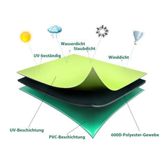 Sekey 136 x 23.5/27 cm protective cover for 200 cm parasol, made of Oxford fabric