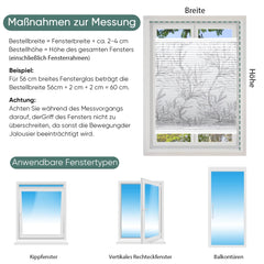 Sekey Wabenplissee ohne Bohren, Verdunkelung, Rollo mit Blumen- & Blätterdruck, stilvolles Plissee für Fenster SEKEYMALL