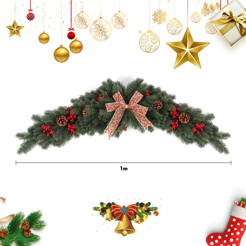 Salcar 1m Artificial Christmas Garland made of 100% PE