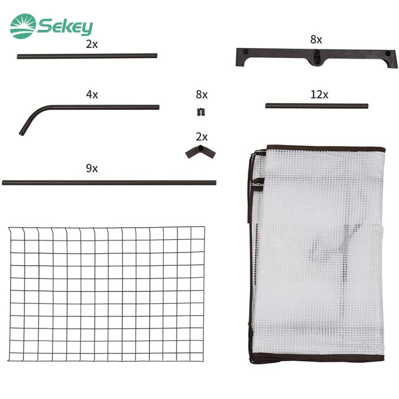 Sekey greenhouse with 3 cultivation shelves, 69 cm x 49 cm x 125 cm