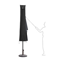 Sekey 190 x 30/50 cm protective cover for 350 cm parasol, made of Oxford fabric