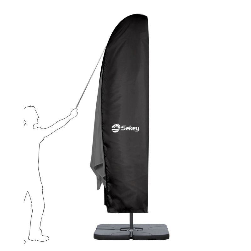 Sekey 280 x 30/81/46 cm protective cover for 400 cm cantilever umbrella, made of polyester fabric