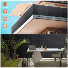 Sekey PVC privacy screen with double reinforcement inside, anthracite