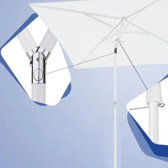 Sekey 180 x 125 cm Balkonschirm Rechteckig mit Schutzhülle, Sonnenschutz UV50+ Sekey