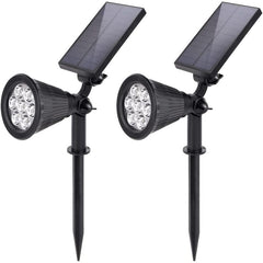 Salcar set of 2 LED solar garden lights, with 1800 mAh battery