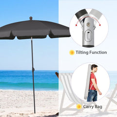 Sekey 200 cm parasol with protective cover, sun protection UV50+