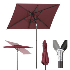 Sekey 180 x 130 cm balcony umbrella rectangular, sun protection UV50+