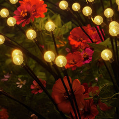 Salcar set of 2 LED solar garden lights with bubble balls