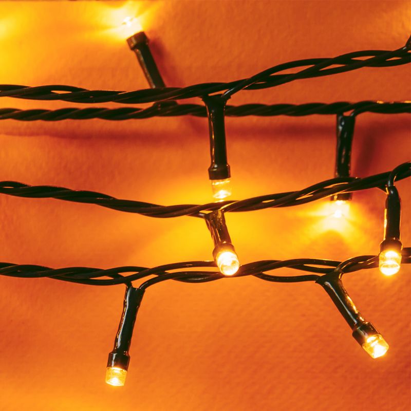 Salcar 2 m LED Christmas tree light chain, with 8 strands, 280 LEDs, 31V GS certified power supply