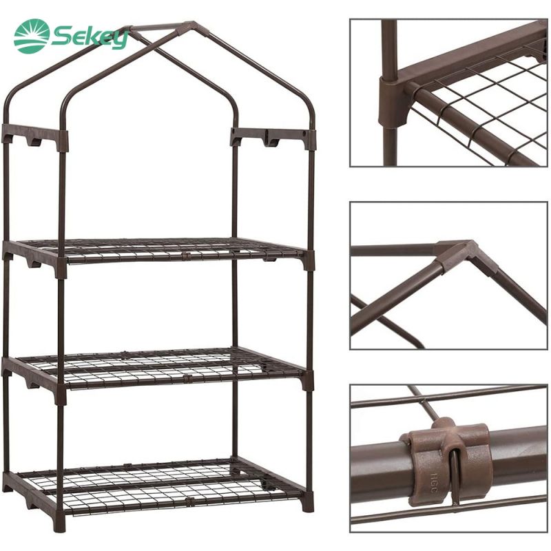 Sekey greenhouse with 3 cultivation shelves, 69 cm x 49 cm x 125 cm