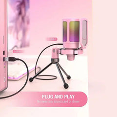 Fifine USB Kondensator Mikrofon mit Ständer und Stummschalttaste, A6V Sekey