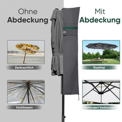 Sekey 160 x 62 cm Schutzhülle für Doppelsonnenschirm, aus Polyester-Gewebe Sekey