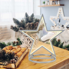 Salcar LED Gartenstecker Stern aus Metall – 50 cm Weihnachtsstern mit 100 LEDs, Warmweiß, IP44 Wasserdicht, Garten Stern Leuchte mit Erdspieß & Standfuß, Für Innen & Außen