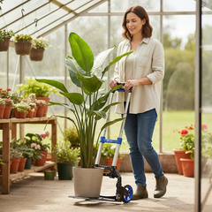 Sekey Klappbare Sackkarre – Ultraleicht (3,5 kg), 80 kg Tragkraft, 3-stufig höhenverstellbar, Aluminium Transportkarre mit TPR-Rädern & ergonomischem Griff