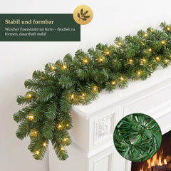 Salcar 3/5/10 m PVC Christmas garland with LED lights 
