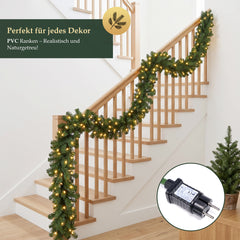 Salcar 3/5/10 m PVC Christmas garland with LED lights 