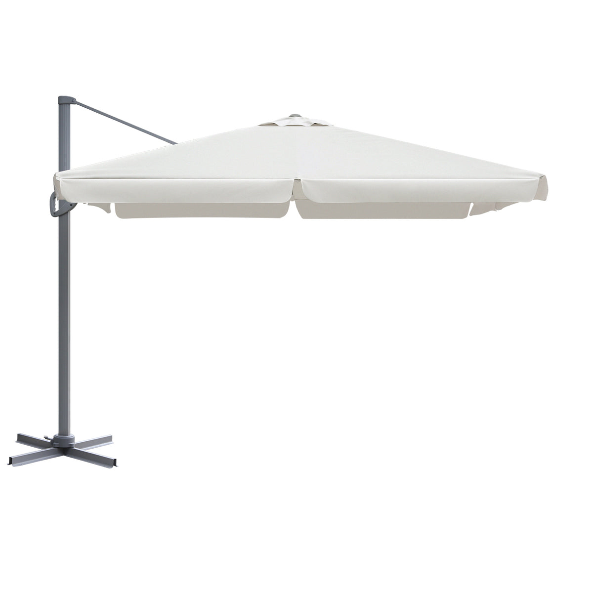 Sekey 300 cm x 300 cm cantilever parasol, sun protection UV50+