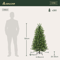 Salcar 180/210/240cm Künstlicher Weihnachtsbaum, Nordmanntanne, mit 762/1080/1576 PE Spitzen