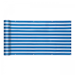 Sekey 220g/m² HDPE Balkonsichtschutz, blaue Streifen